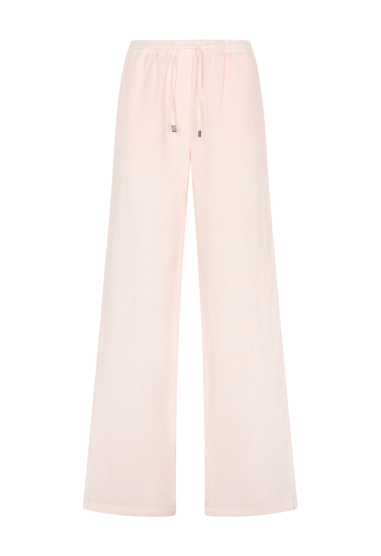 Boglioli Garment Dyed Linen jog wide Trousers Pastel Pink 88057QSA0426002150931