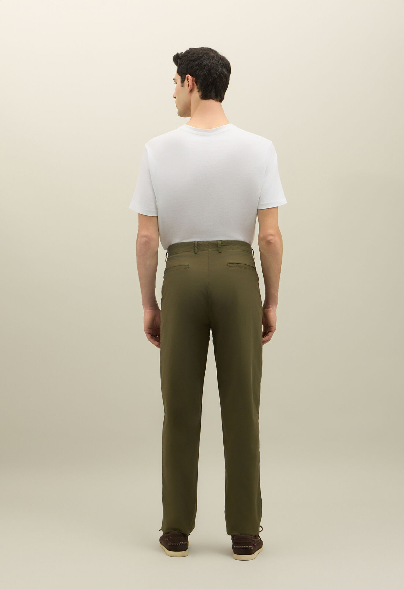 Boglioli St&uuml;ckgef&auml;rbte Loose-Hose aus Baumwolle Gr&uuml;n 80888QSB5751001086R0570