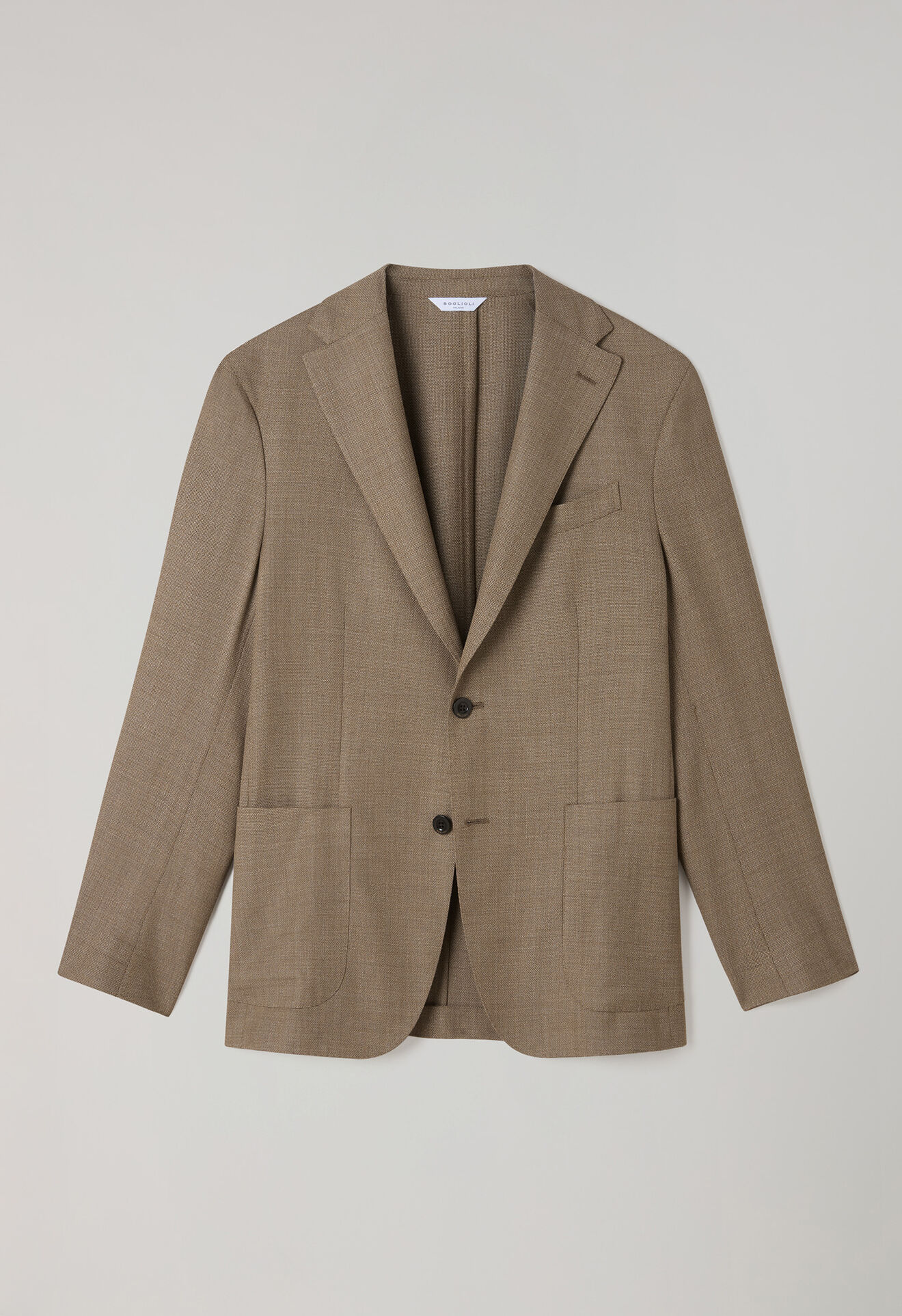 Boglioli Light Wool honeycomb K-Jacket Light Brown N5202ESA053400150R0460
