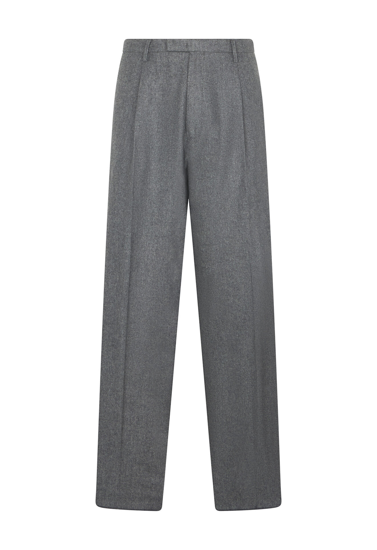 Boglioli Wool Flannel Fluid Trousers Grey 80926WFA0030001086R0850