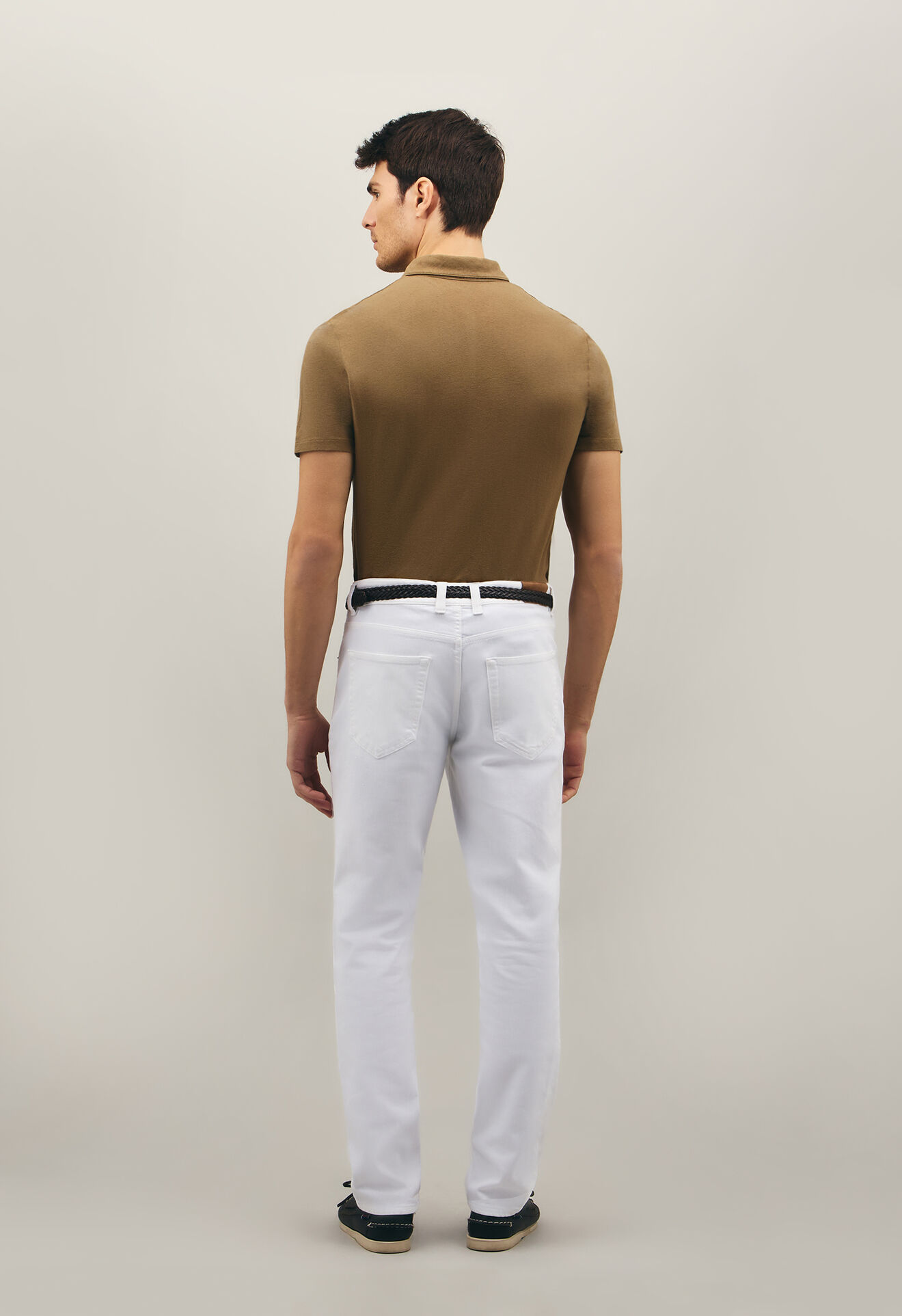 Boglioli Cotton Linen short sleeve Polo LightBrown 91550SB4711001080465