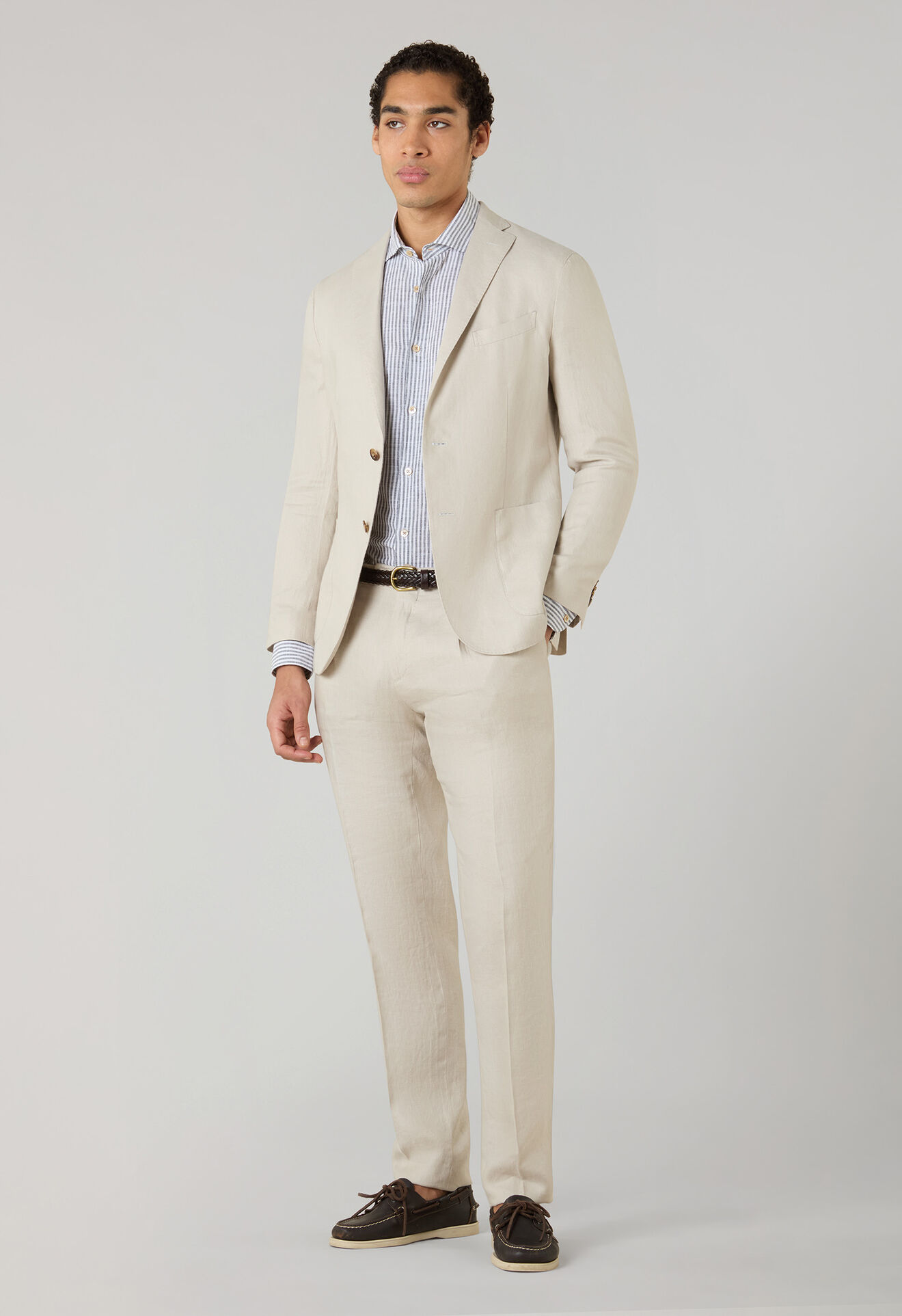 Boglioli Irish Linen K-Suit Beige N13H2EWSB4114001506R0215