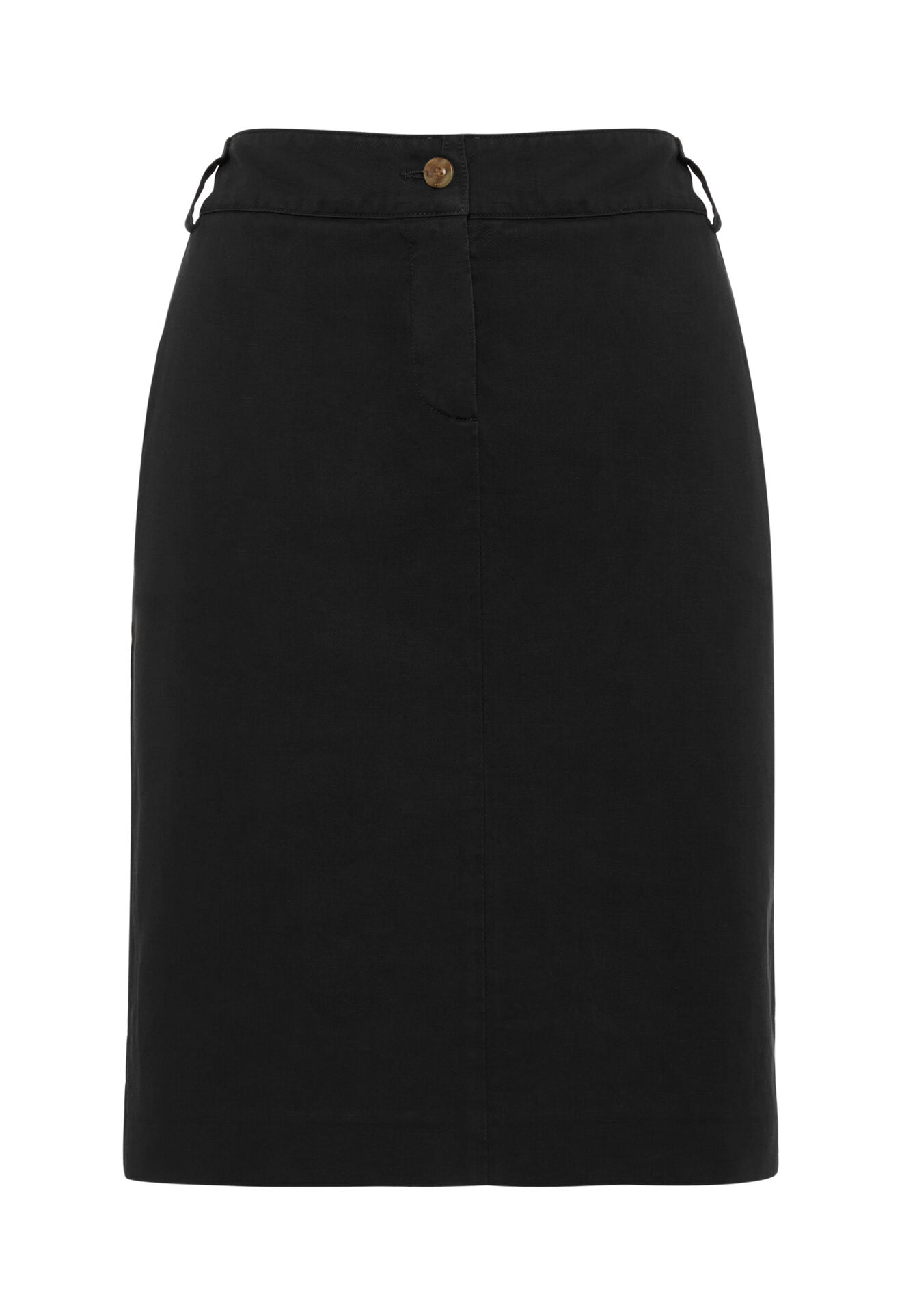 Boglioli Woman dark blue cotton and linen gabardine skirt Dark blue 77017QBVC421002150793