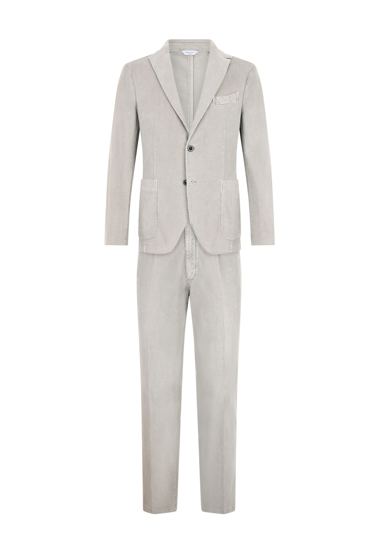 Boglioli Baby Corduroy K-Suit Ice grey N13H2QFA0750001506R0832