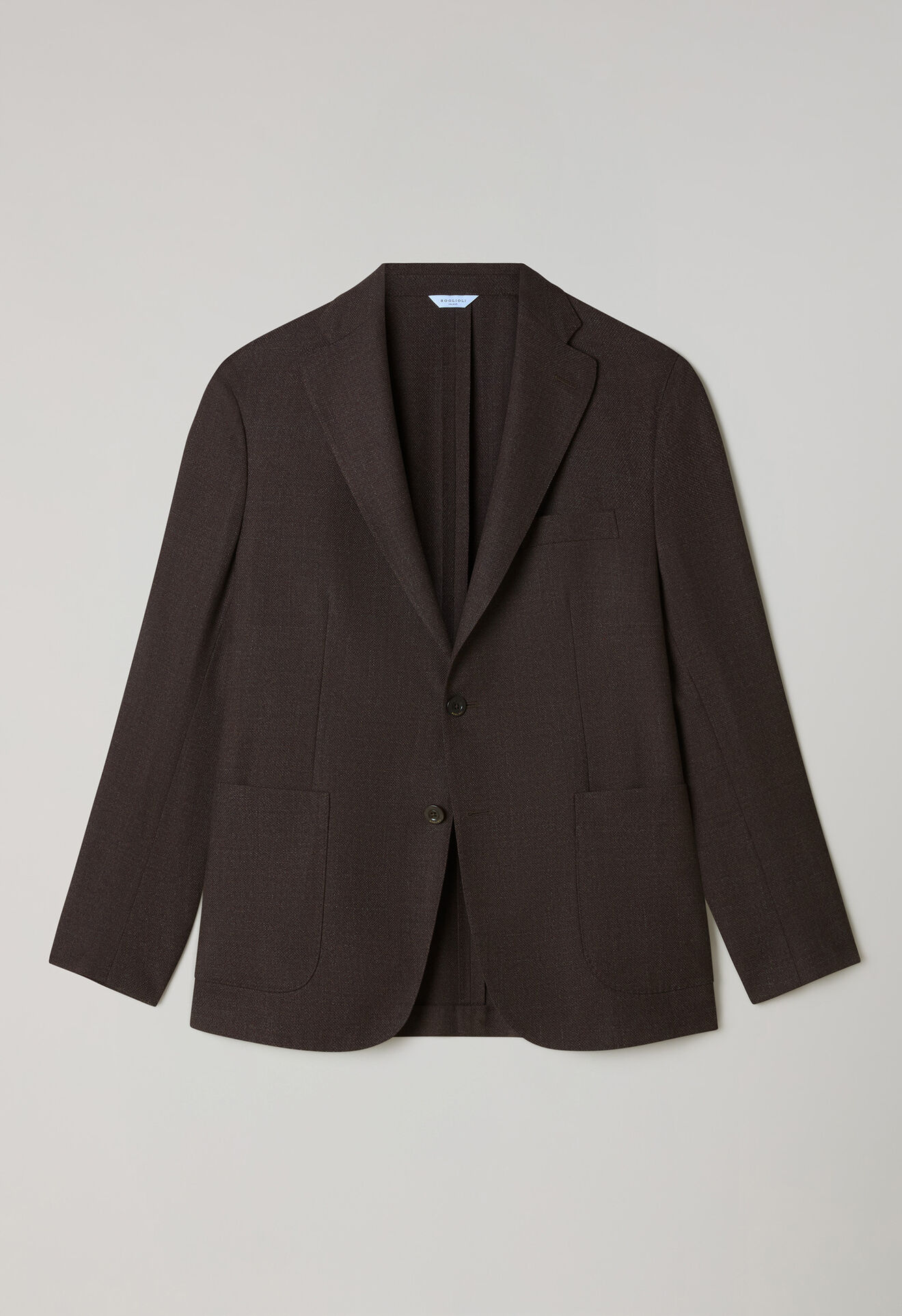 Boglioli Light Wool honeycomb K-Jacket Brown N5202ESA053400150R0480