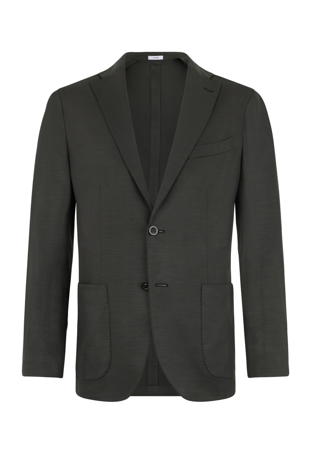 Boglioli Light Wool Jersey K-Jacket Dark Moss N1302ESB470100150R0585