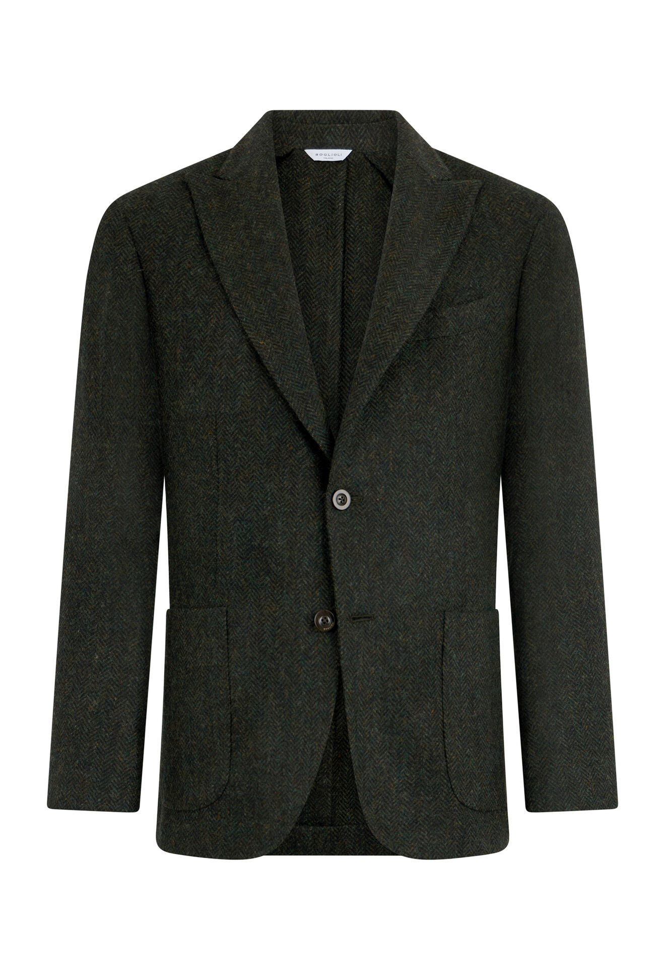 Boglioli Shetland Wool K-Jacket Green N6302EFA005200150R0580