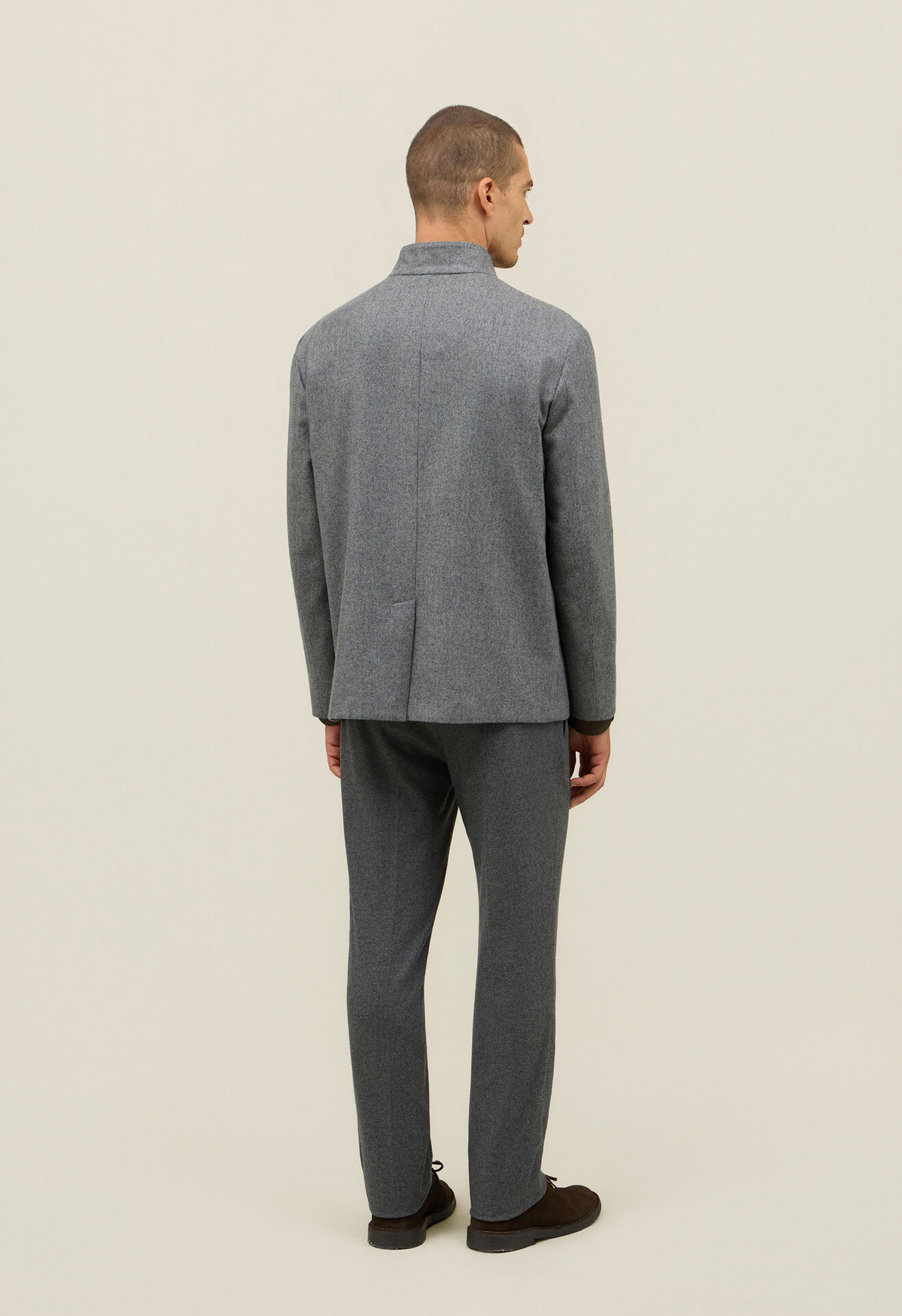 Boglioli Wool Flannel Fluid Jacket Grey 62601EWFA003000109R0850