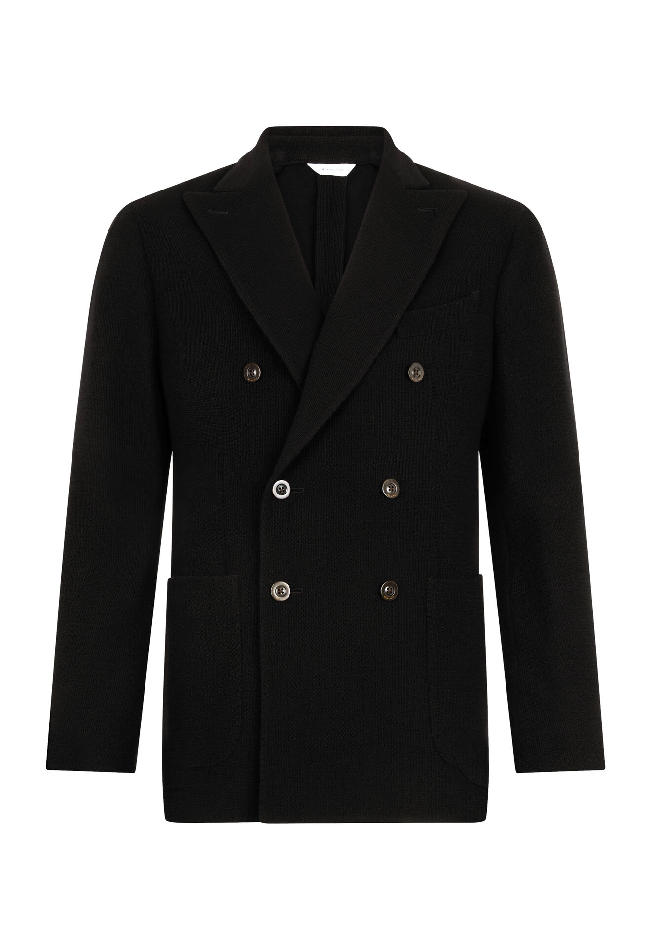 Boglioli Knitted Jersey double-breasted K-Jacket Black N4302EFA001500150R0990