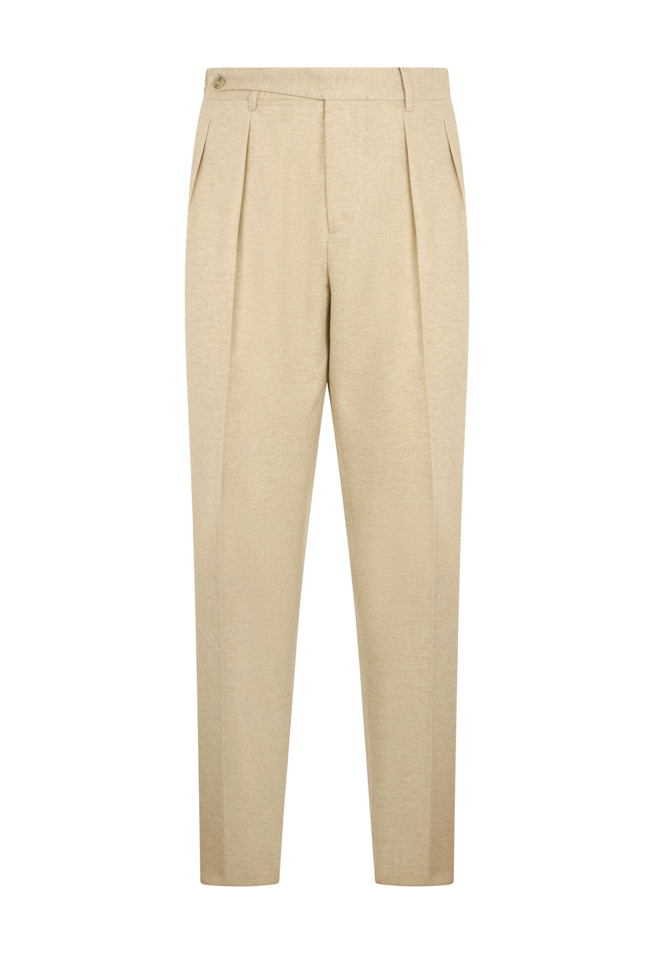 Boglioli Flannel Mario Trousers Beige 89898FB5108001080250