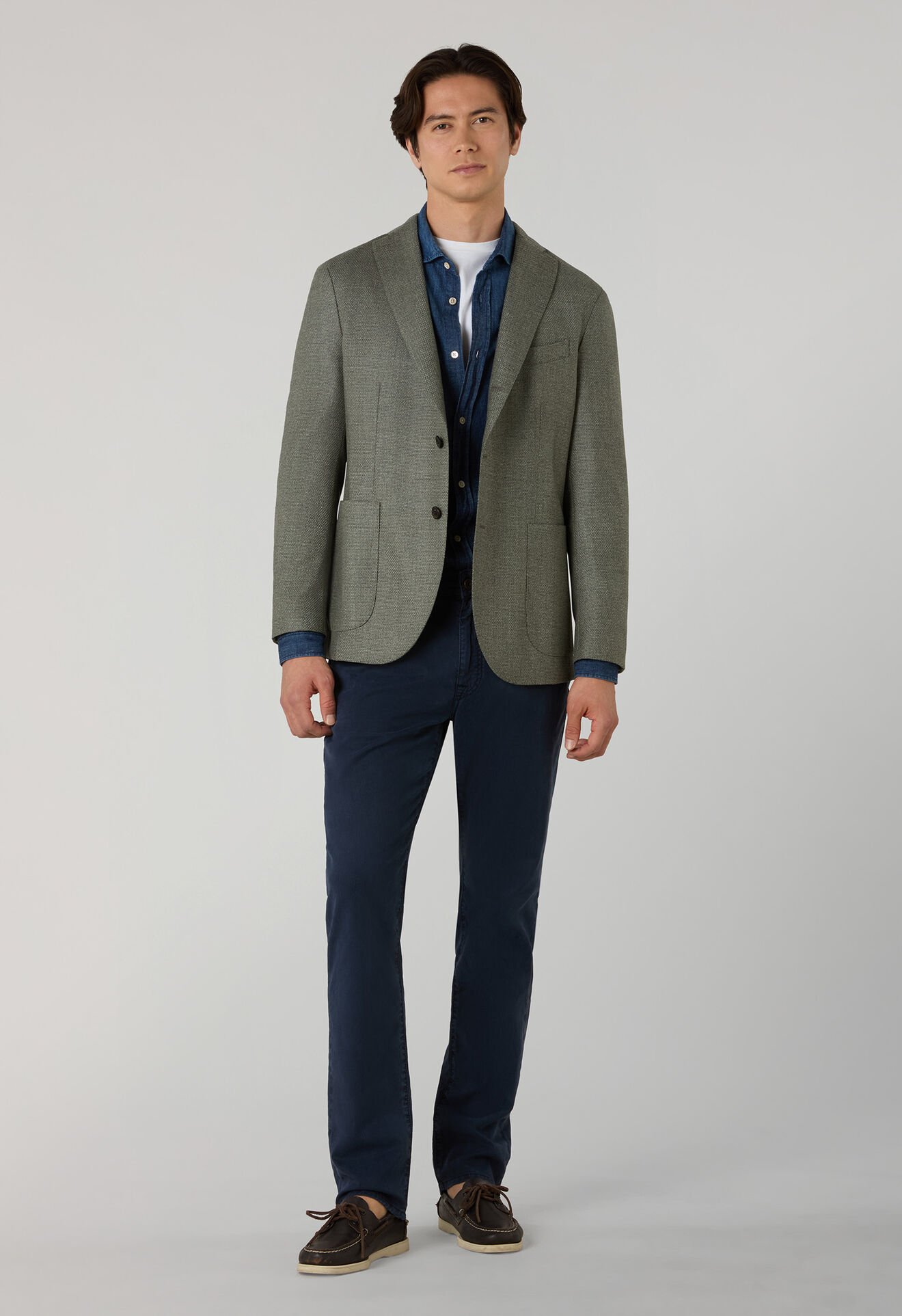 Boglioli Wool micro-structure K-Jacket Light Green N2902ESB600400150R0530