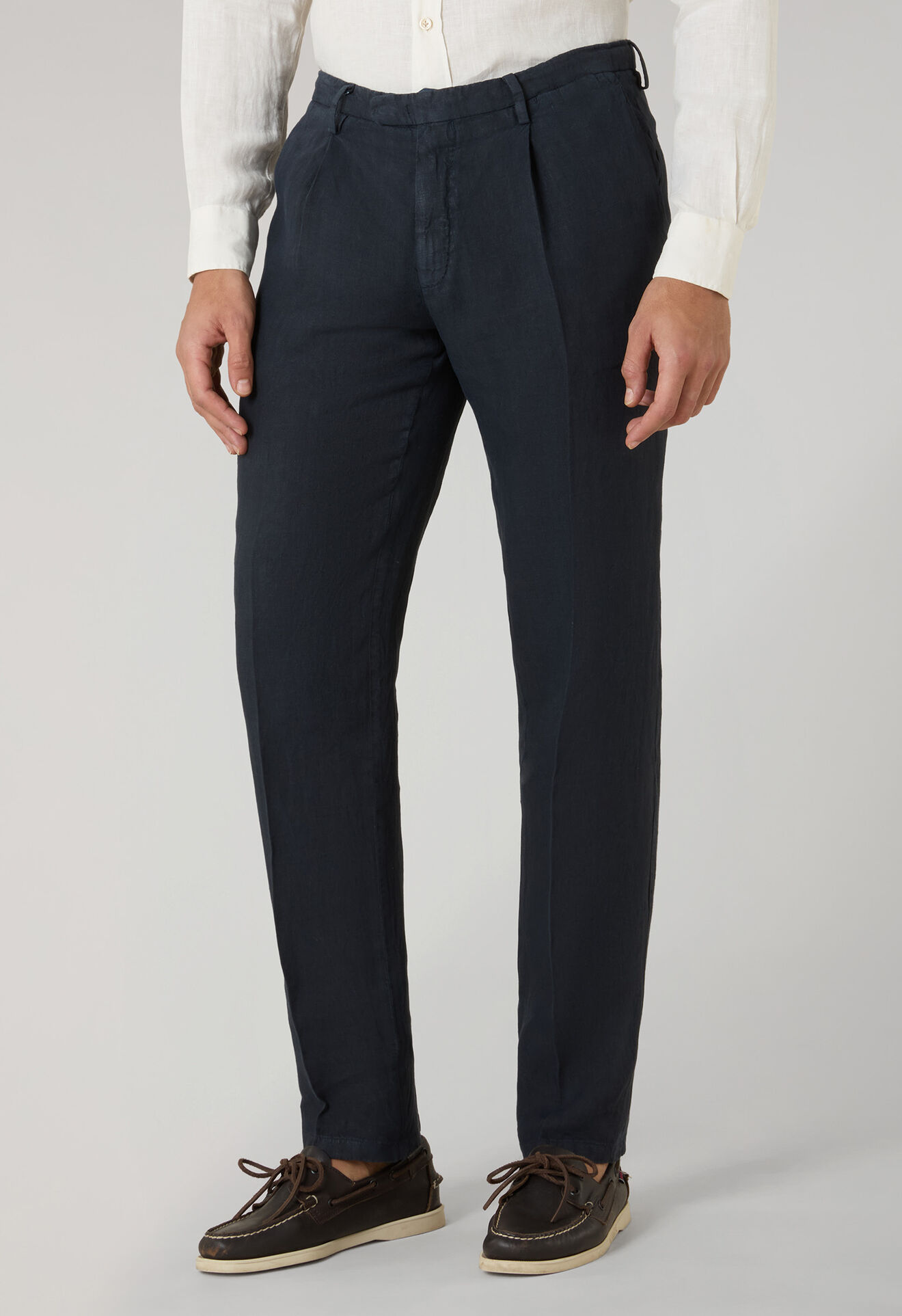 Boglioli Garment Dyed Linen K-Suit Blue N63H2QSA0426001506R0784