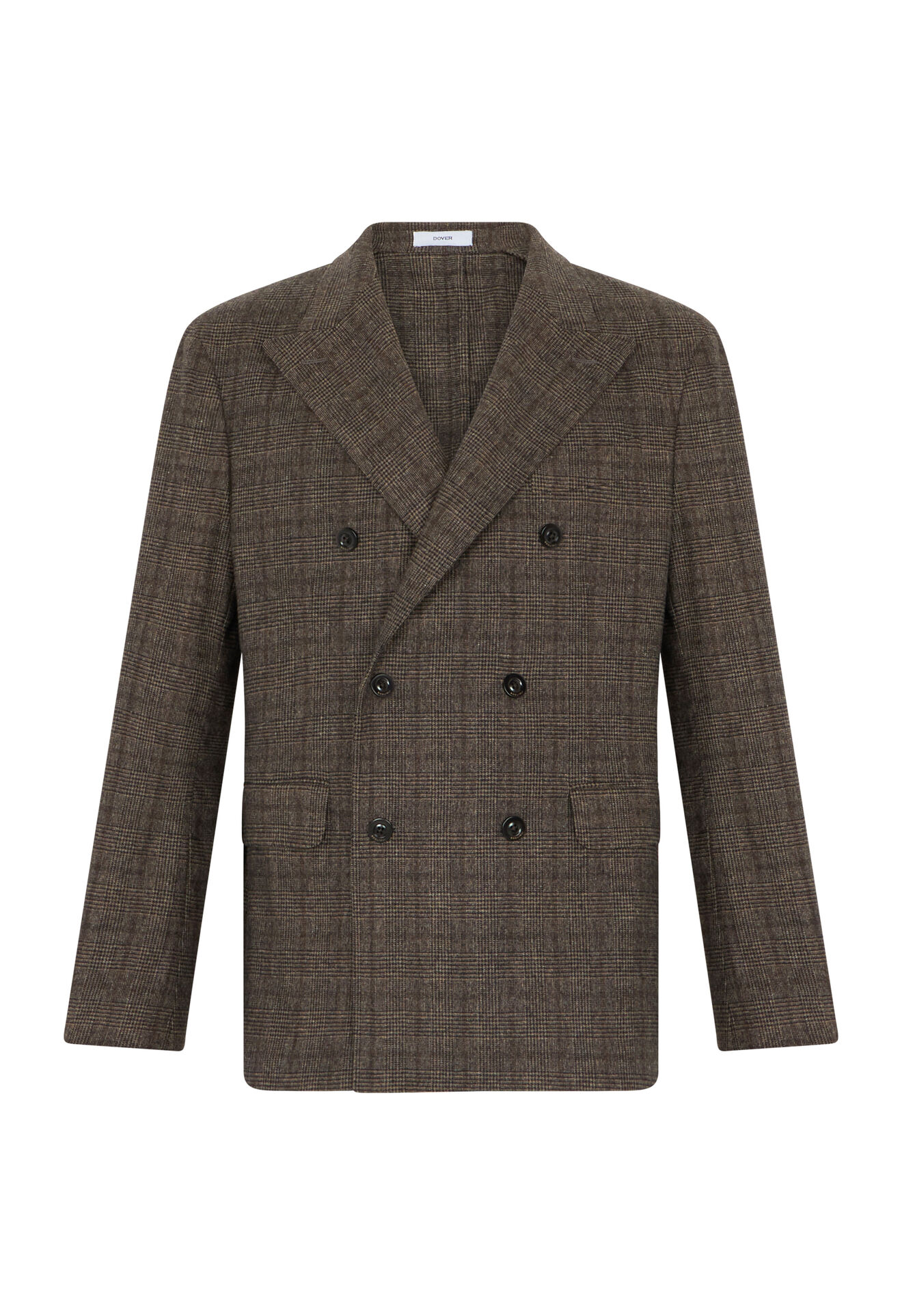 Boglioli Prince of Wales blend Dover Jacket Brown X4202EFB501900123R0470