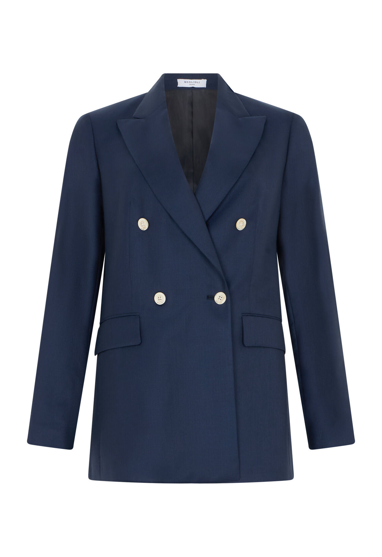 Boglioli Wool Twill Bianca Blazer Blue ZD0340SB5930002D60780