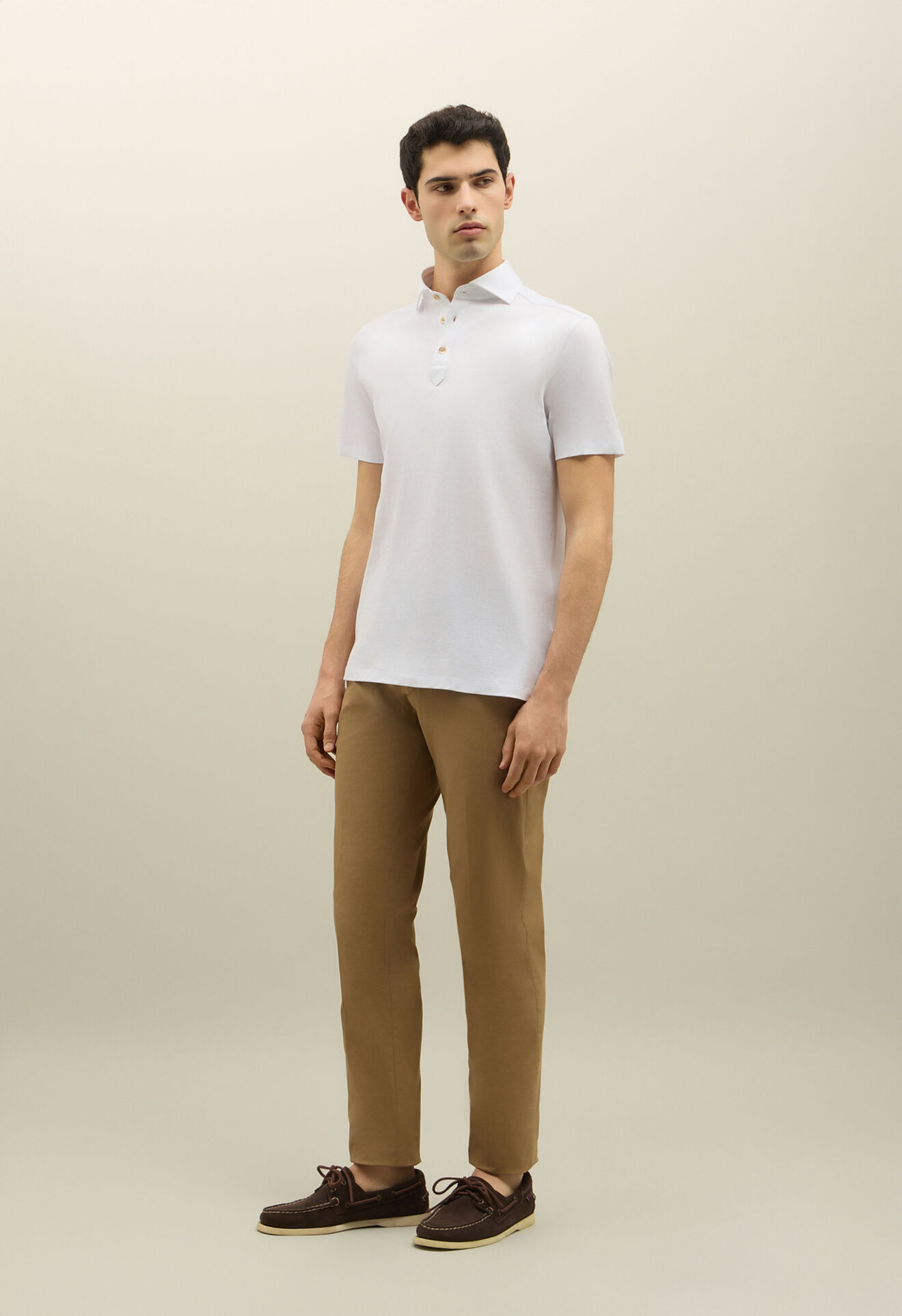 Boglioli Cotton Jersey short-sleeve Polo White 91574SB5861001080101