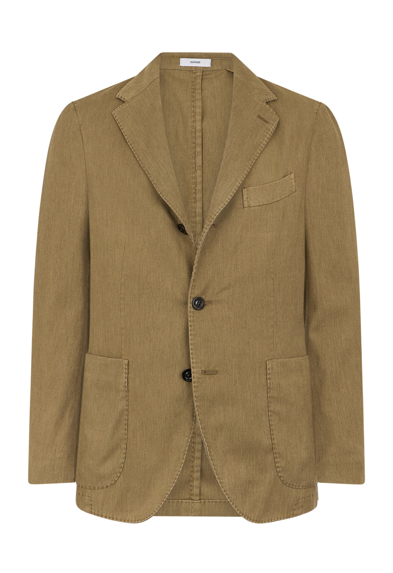 Boglioli Blended soft Cotton Dover Jacket Khaki X2902QSB440700123R0564