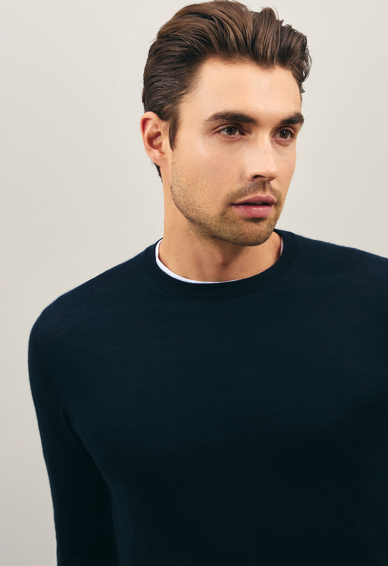 Boglioli Cashmere Silk extra-fine Crewneck DarkBlue 91560SB4813001080790