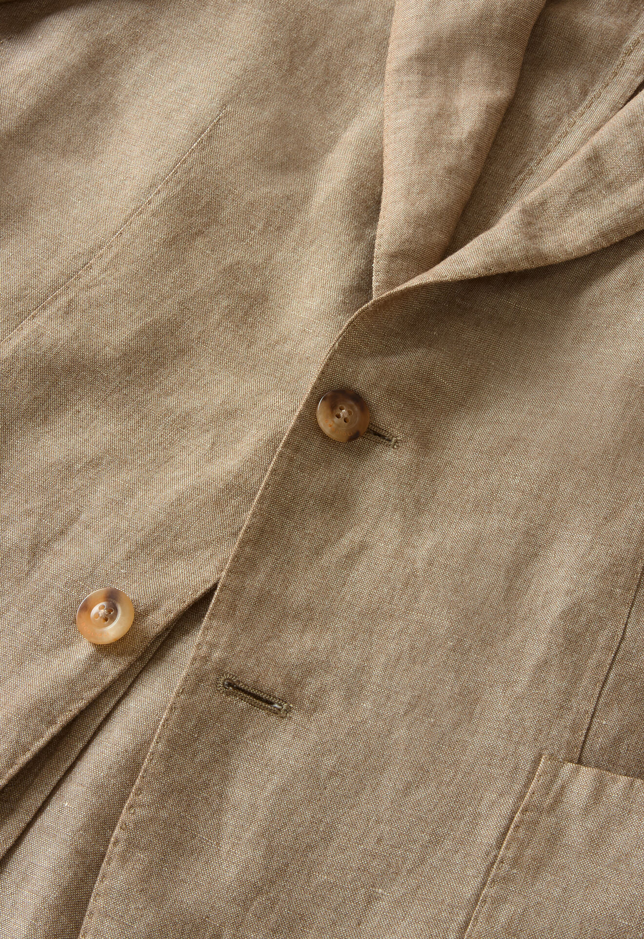 Boglioli Linen Cashmere Silk K-Jacket Light Brown N6302JSB641100150R0465