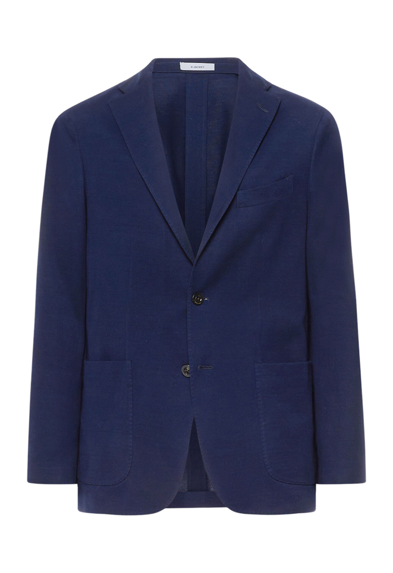 Boglioli Dark blue 100% cotton jersey K-Jacket Dark blue N1302EBRC06000150R0790