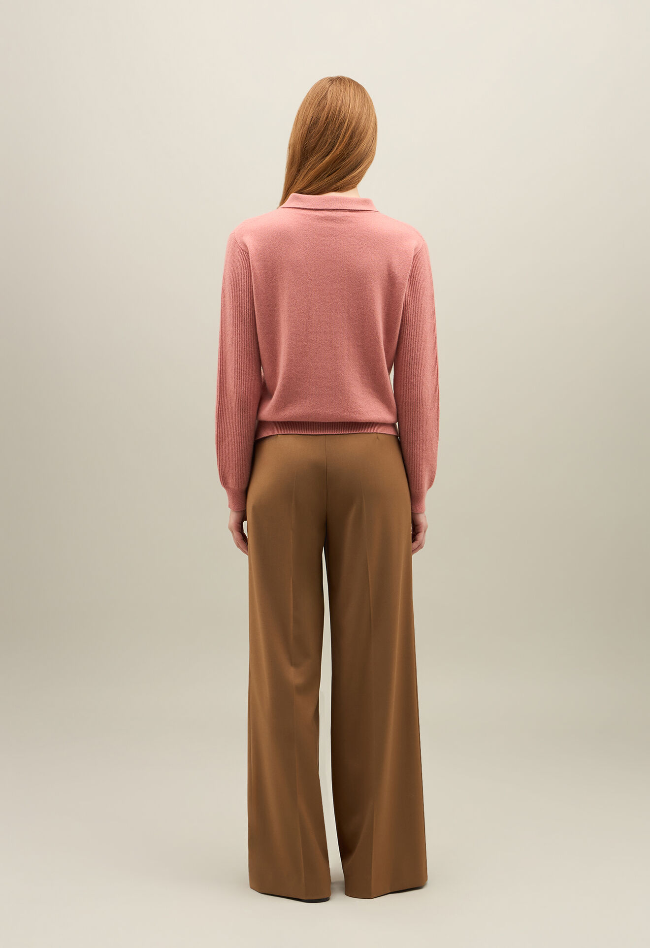 Boglioli Ribbed Cashmere Polo Pink 92100FB4946002150930