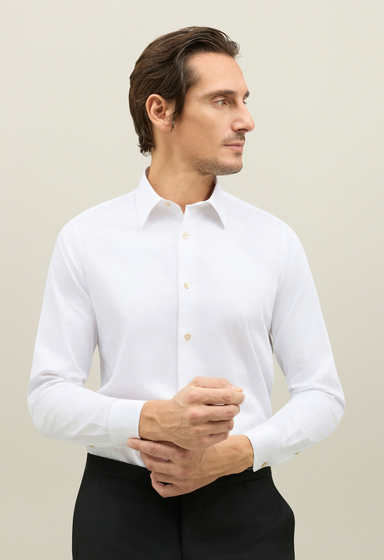 Boglioli Cotton Formal Shirt White 612FB4860001080101