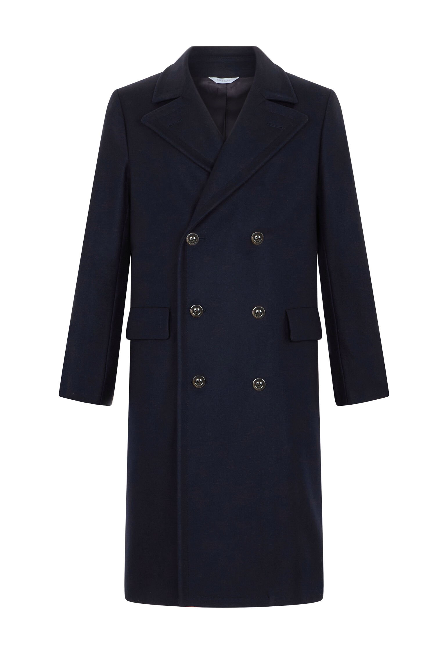 Wool Felt tailor Coat in Blue: Luxury Italian Coat for Men | Boglioli®