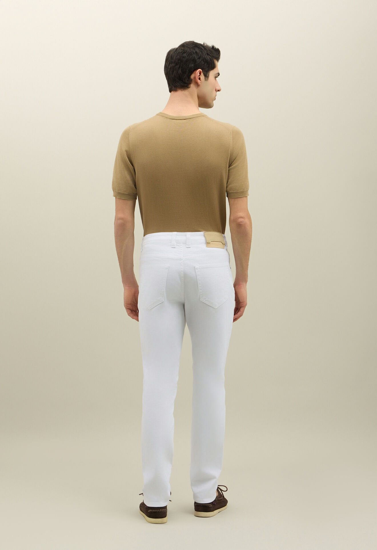 Boglioli Five-Pocket-Hose aus Denim Wei&szlig; 89883LSB4752001080101