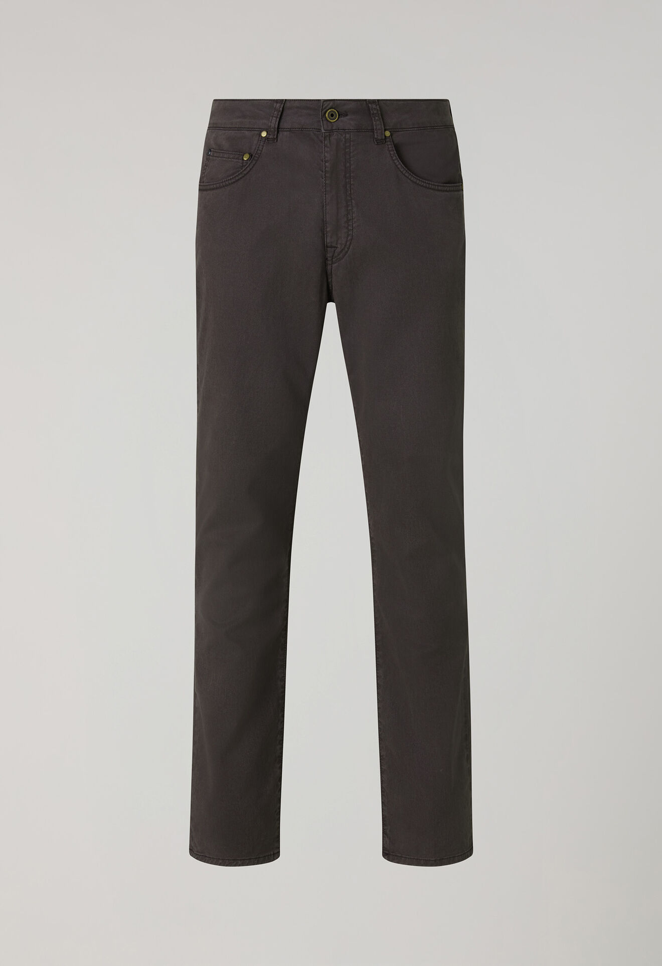 Boglioli Garment Dyed Cotton Silk 5-Pocket Trousers Brown 89889QSB3754001080480