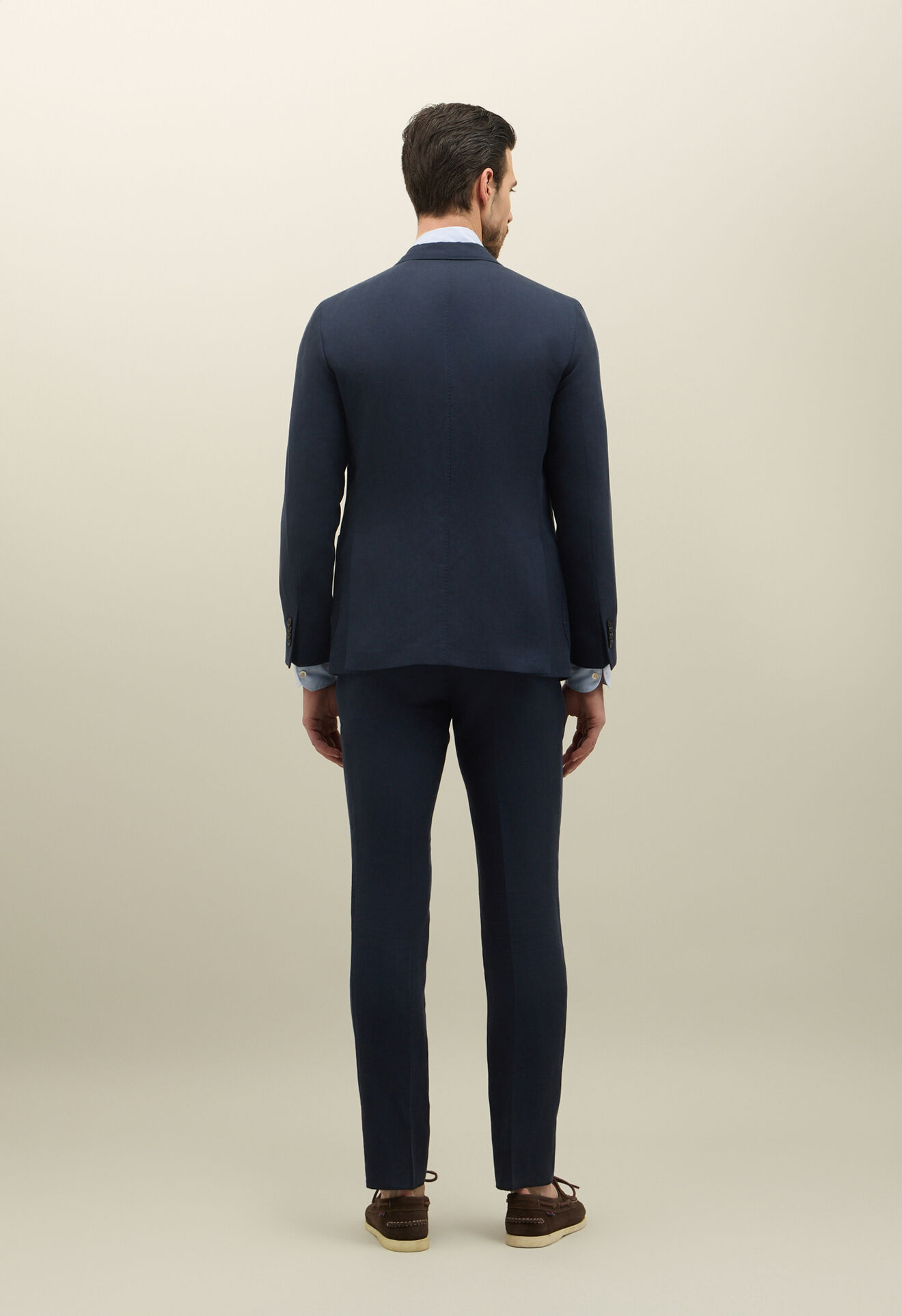 Boglioli K-Suit aus Leinen-Tencel-Satin Blau N29H2ESB5106001506R0780