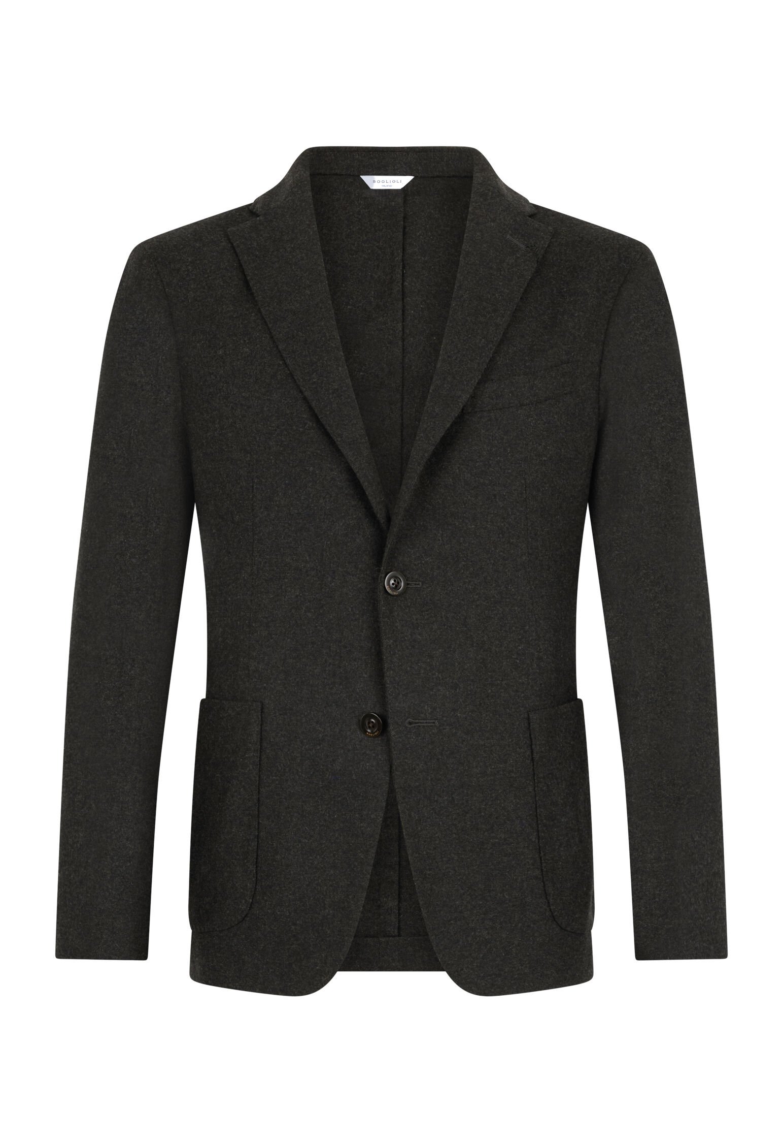 Flannel K-Jacket in Dark Green: Luxury Italian Jackets for Men