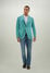 Boglioli Veste K-Jacket en coton piqué confort Turquoise N2902QSA042000150R0530