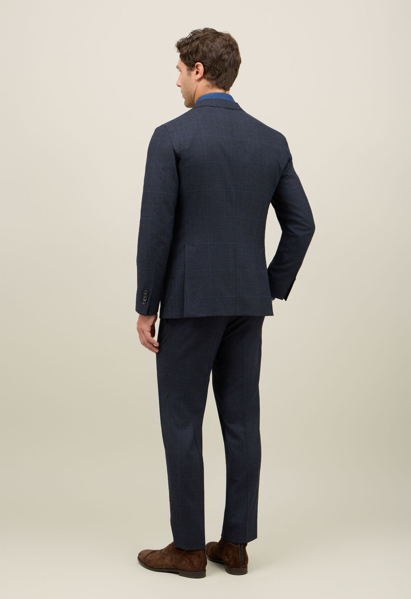 Boglioli Prince of Wales Light Flannel K-Suit Blue N13H2EFB5102001506R0790