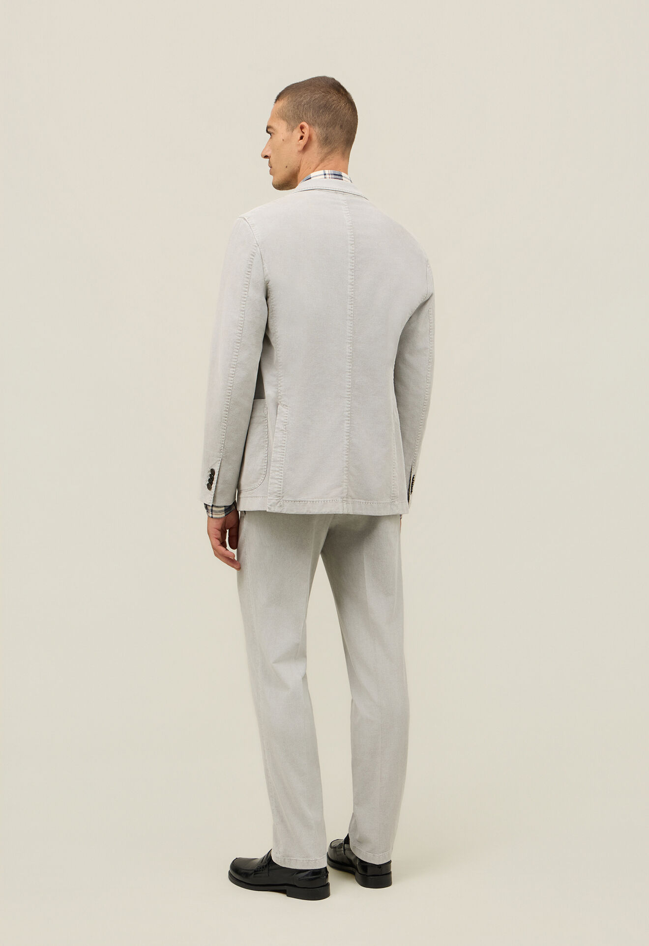 Boglioli Baby Corduroy K-Suit Ice grey N13H2QFA0750001506R0832