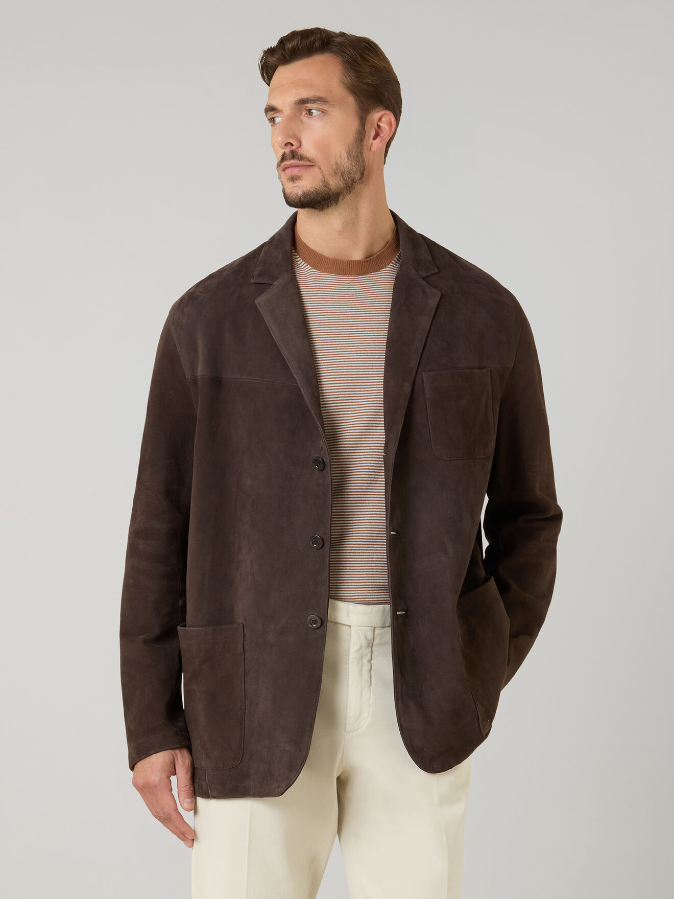 Boglioli Suede Blazer Brown OCP510SB5901001800480