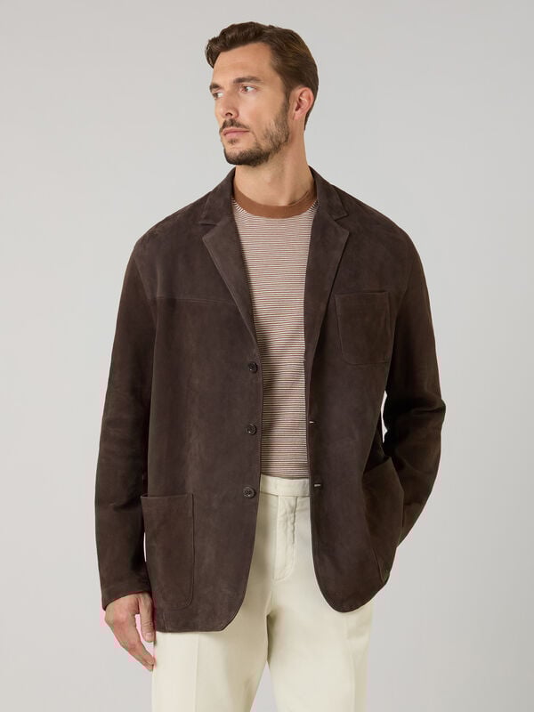 Boglioli Suede Blazer Brown OCP510SB5901001800480