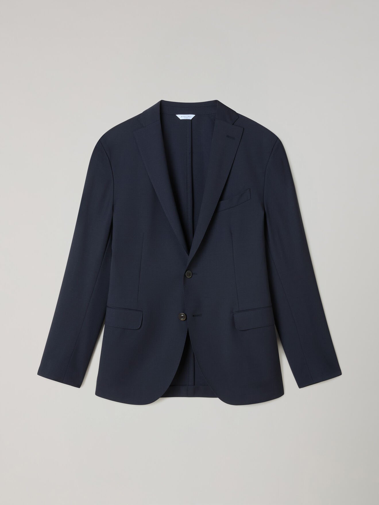 Boglioli Stretch Wool K-Suit Blue N12C2ESB5109001506R0780