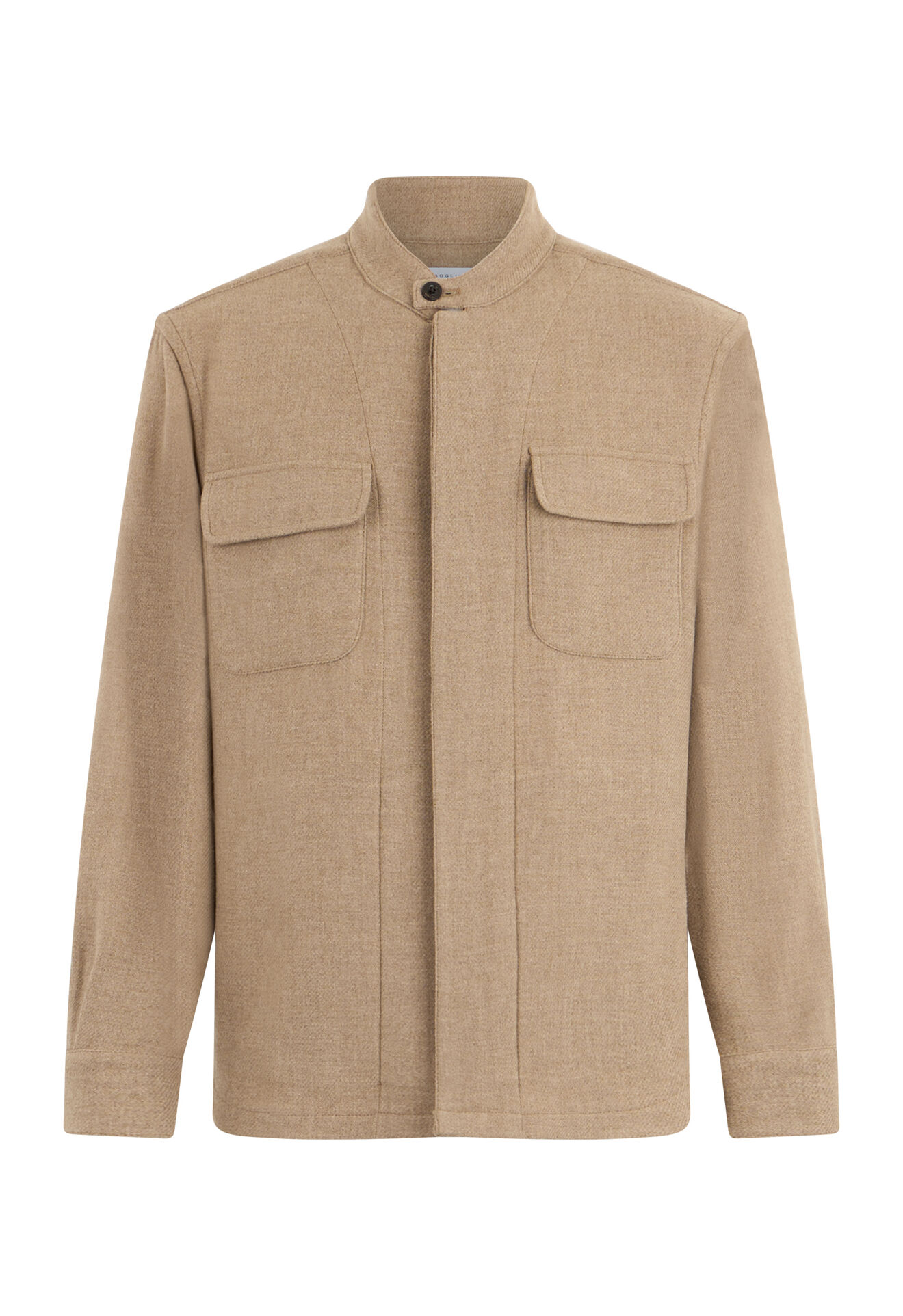 Boglioli Soft Wool blend Guru Overshirt Beige 618000FB4011001090320