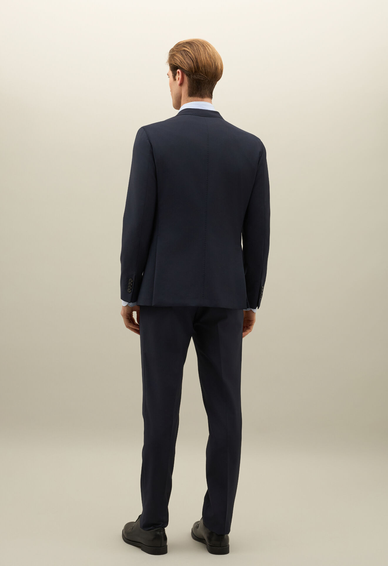Boglioli Stretch Wool Canva K-Suit Blue N12H2ESB5109001506R0780