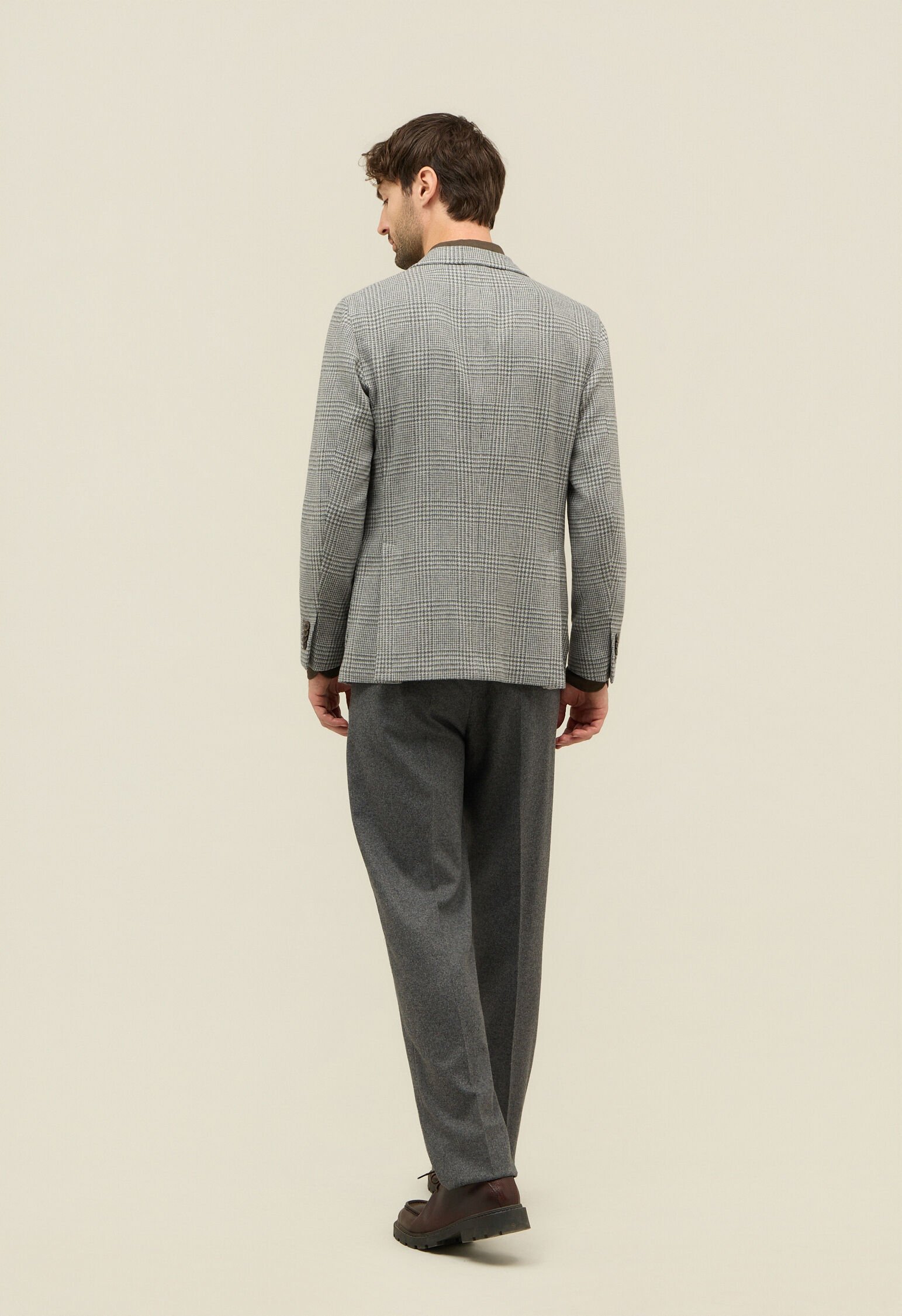 BOGLIOLI K.jacket ボリオリ　k.ジャケット　グレー　46 ウールポリ ホップサック2Bジャケット【K-Jacket】｜BOGLIOLI