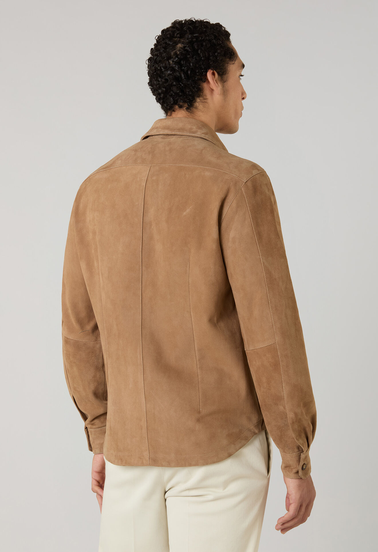 Boglioli Suede Overshirt Camel OCP508SB5901001800340