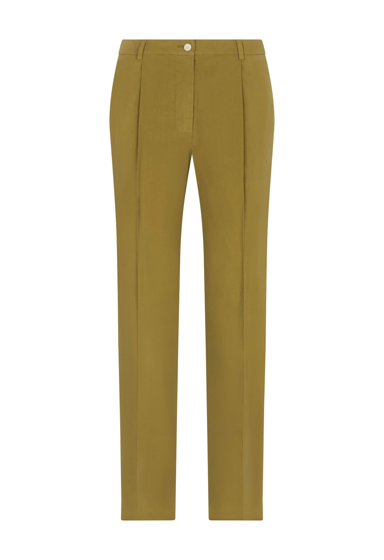 Boglioli Light Popeline Cropped Trousers Green 88056QSB3439002150544