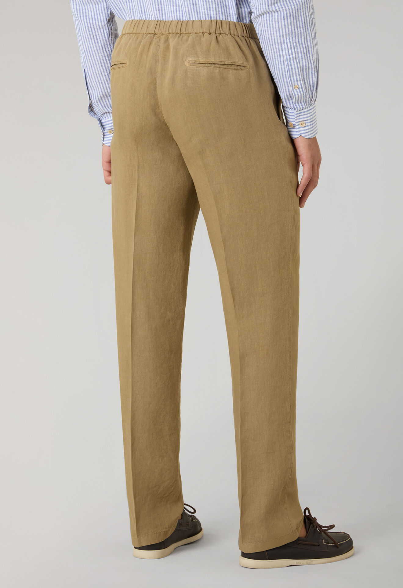 Boglioli Garment Dyed Linen Joggers Camel 80927QSA0426001086R0316