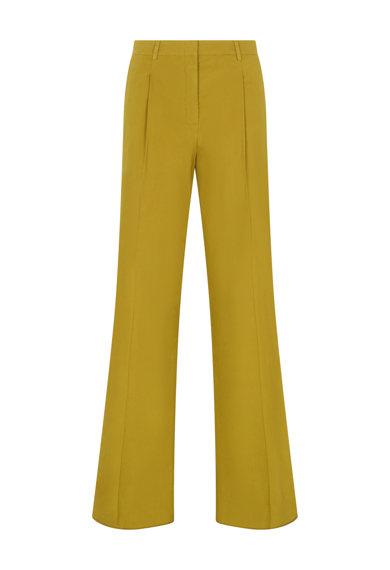 Boglioli Light Popeline Palazzo Trousers Green 88055QSB3439002150534