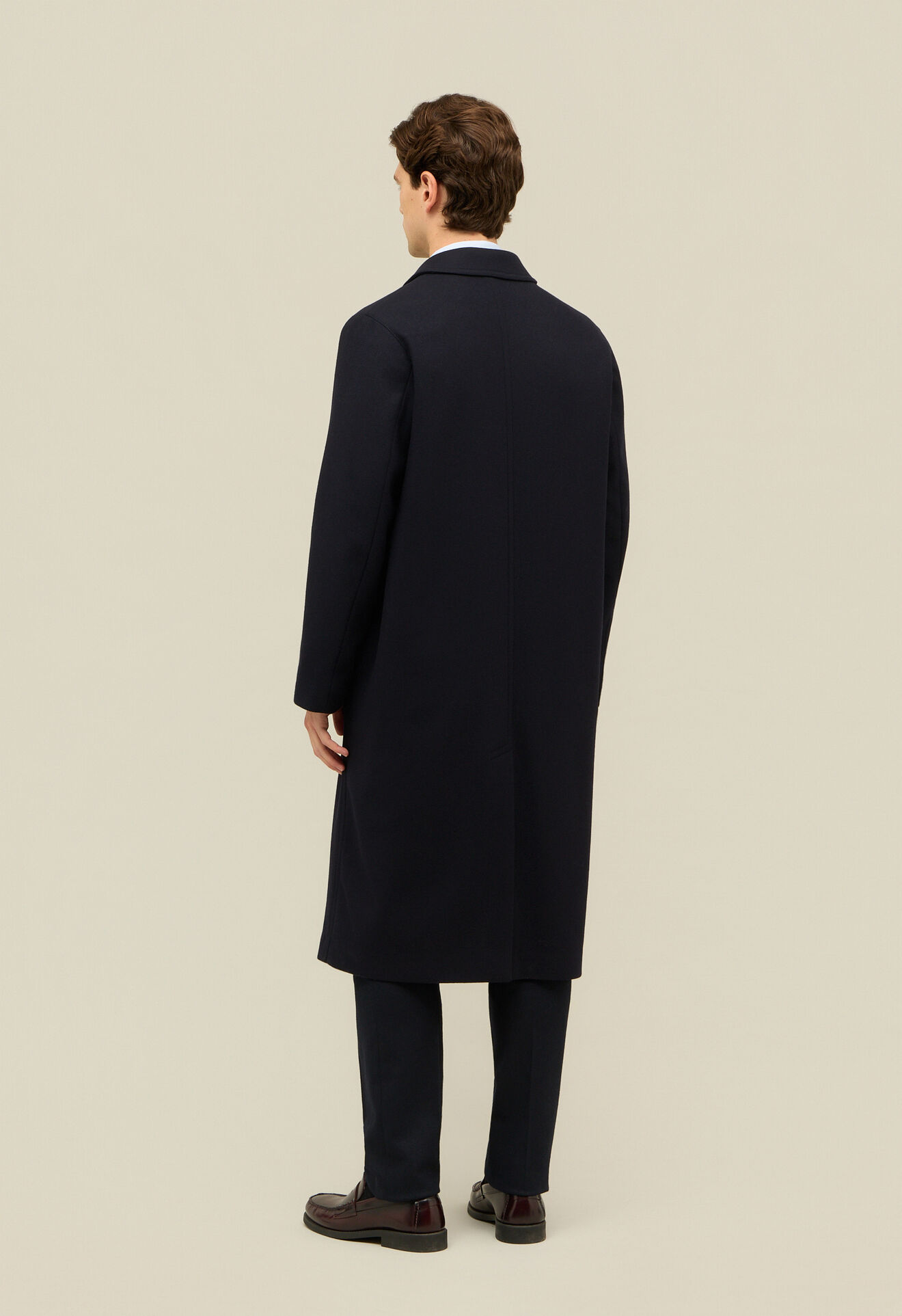 Boglioli Wool Felt Loden Coat Blue OC0229FB4710001800790