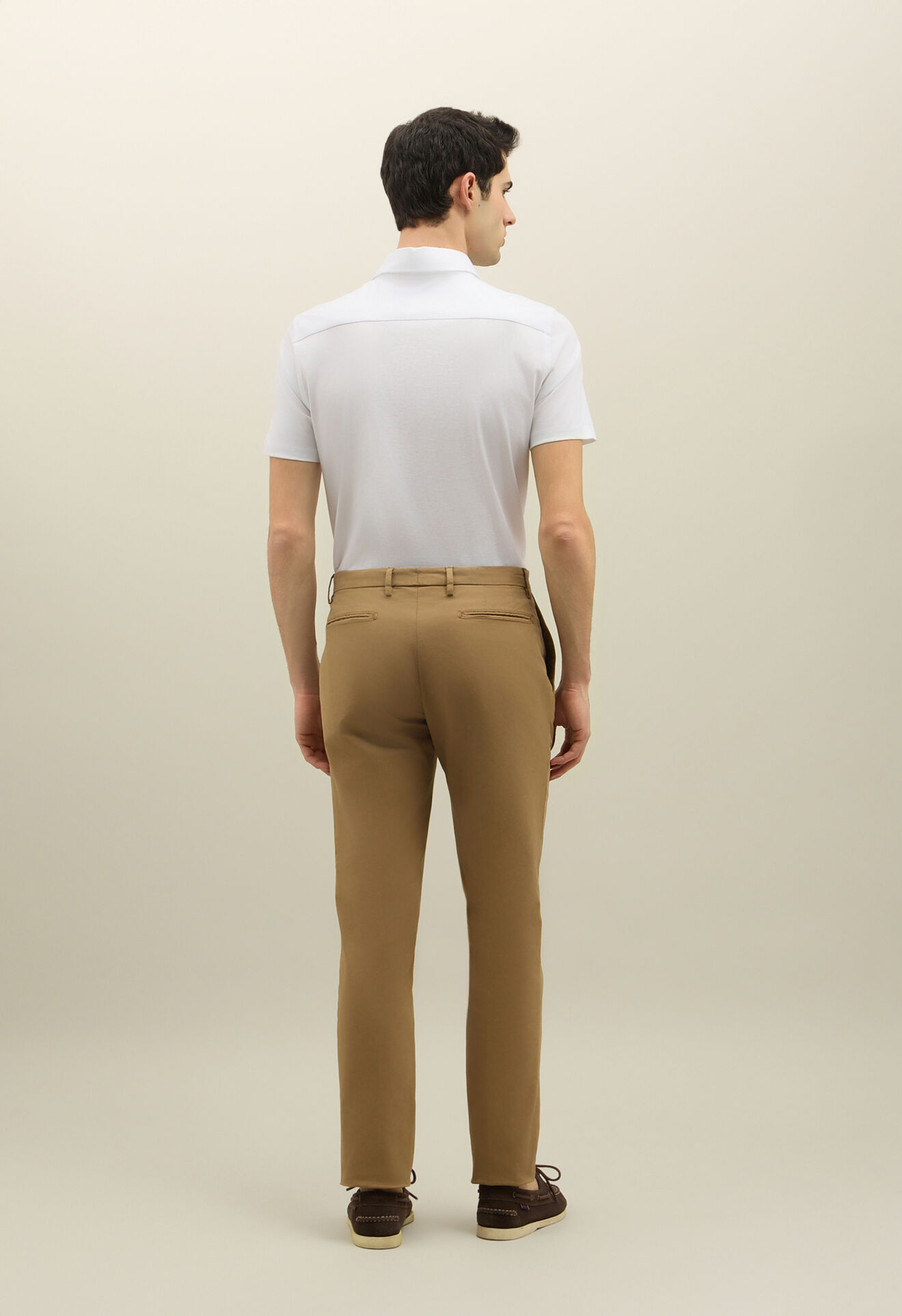 Boglioli Gerade Chinohose aus Stretch-Baumwolle Braun 80882QSB5753001086R0315