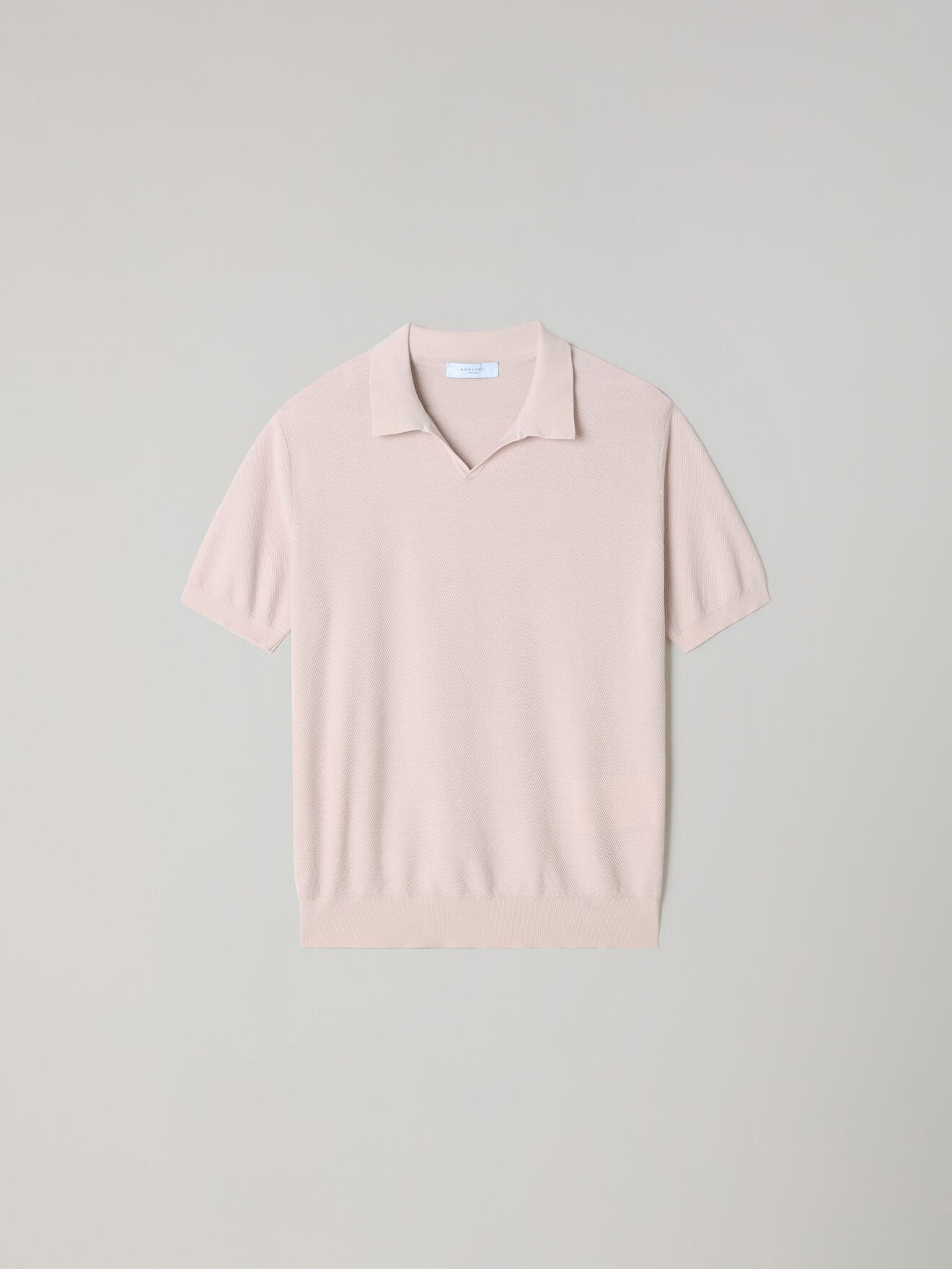 Boglioli Garment Dyed Cotton Piqu&eacute; short-sleeve Polo Pink Pastel 91571TSB4801001080913