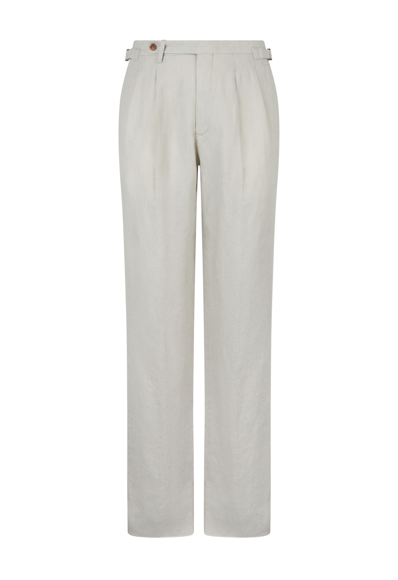 Boglioli Linen Chevron two pleats Trousers Limewhite 80917WSB4015001086R0810