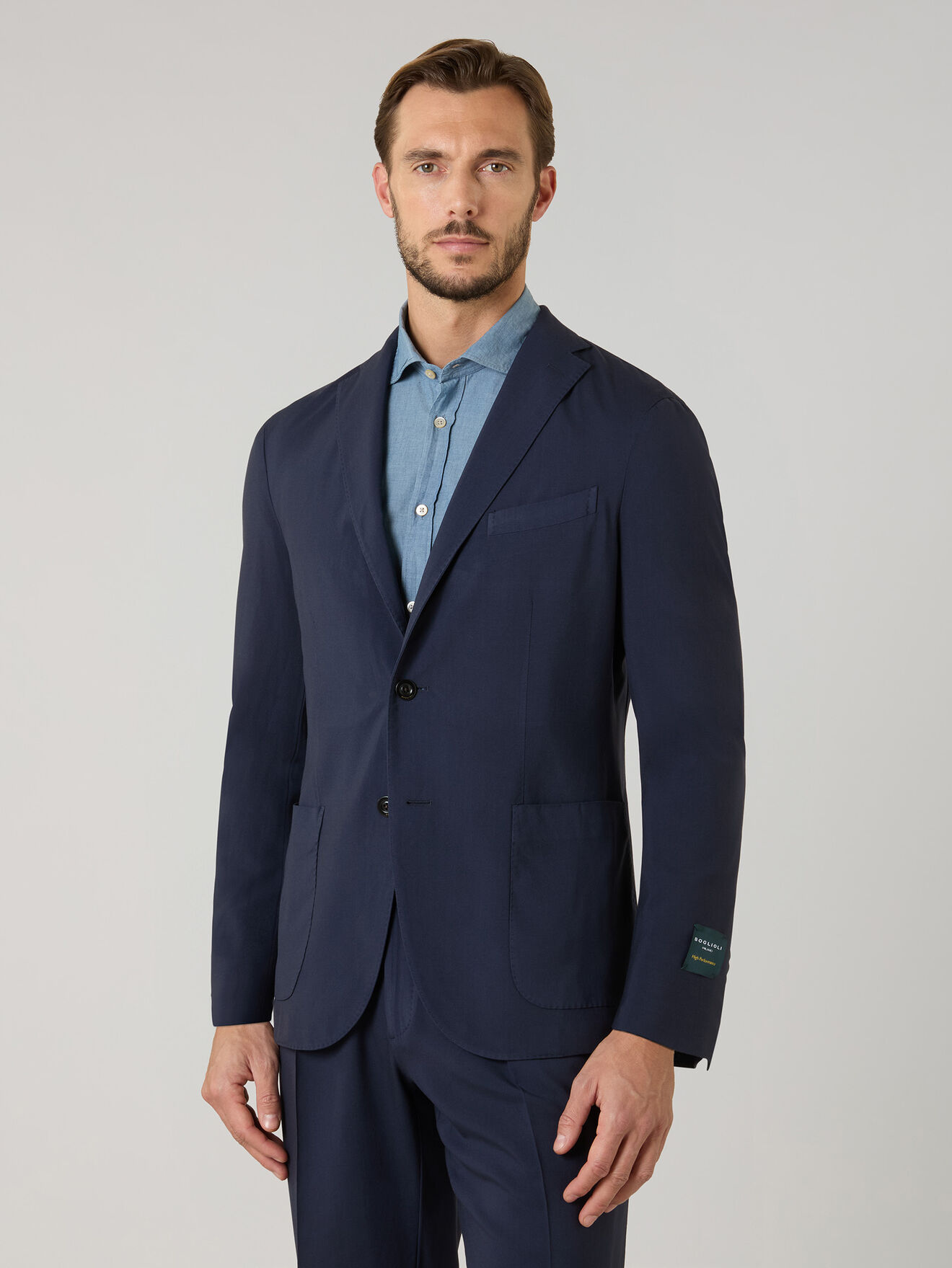 Boglioli High Performance Wool K-Suit Blue N13H2JSB3448001386R0784