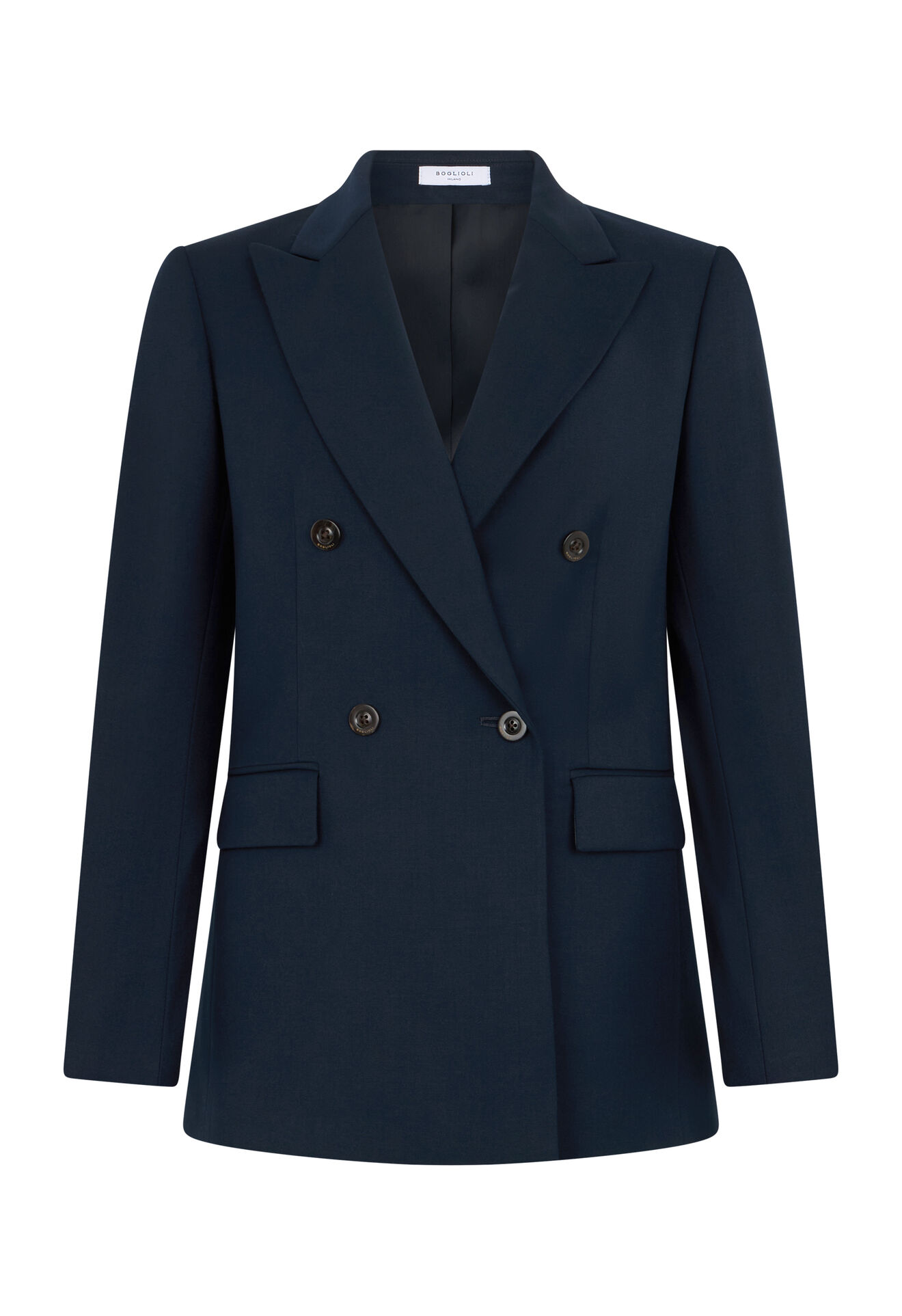 Boglioli Stretch gabardine Bianca Blazer Blue ZD0340FB4938002D60790