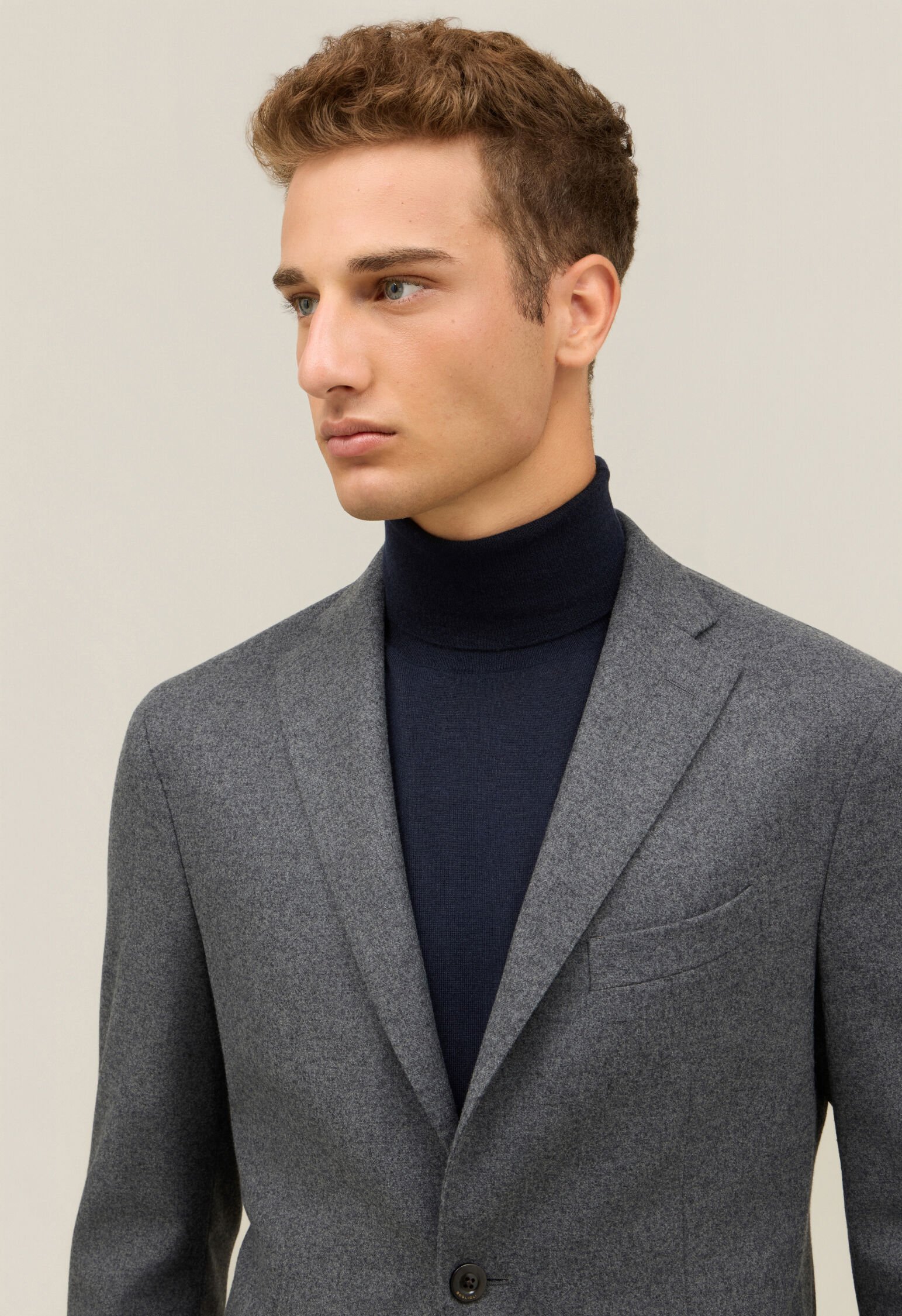 Flannel K-Suit in Grey: Luxury Italian Suits | Boglioli®